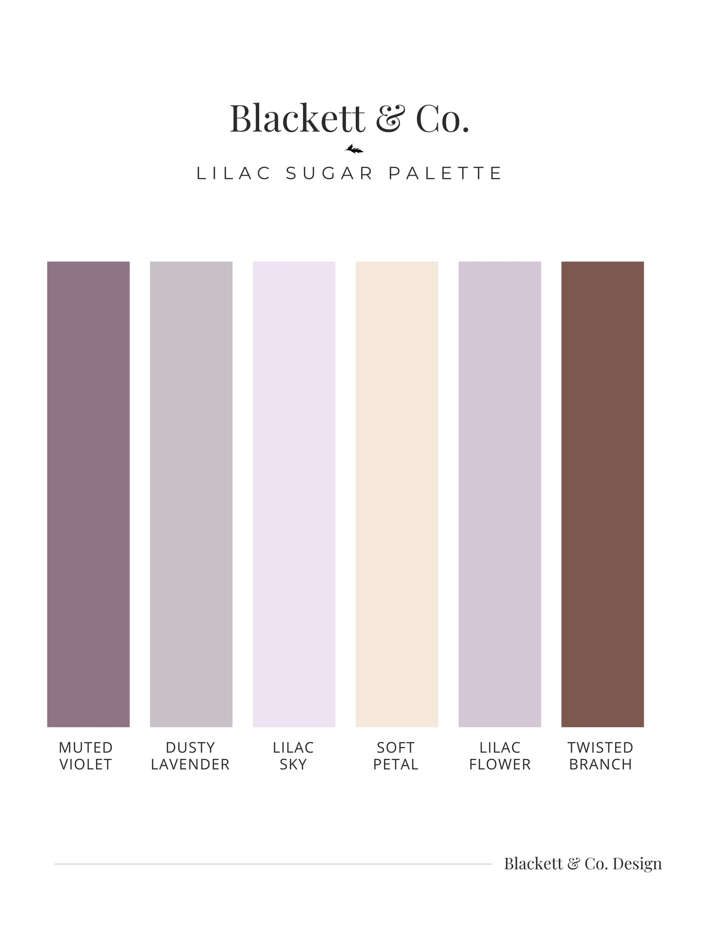 Lilac Sugar Colour Palette