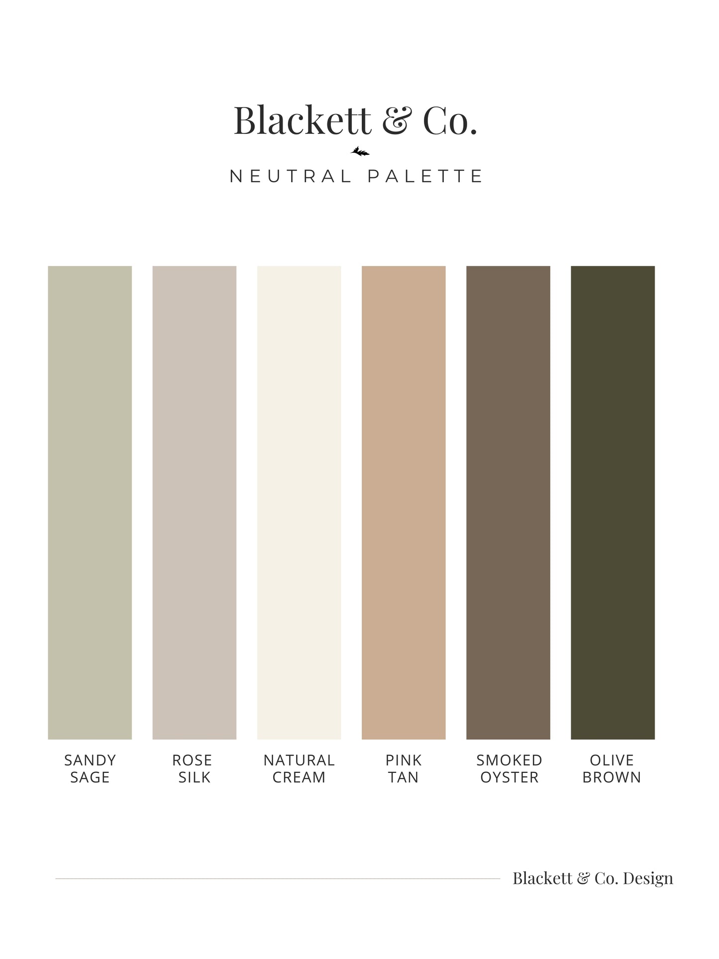 Neutral Colour Palette