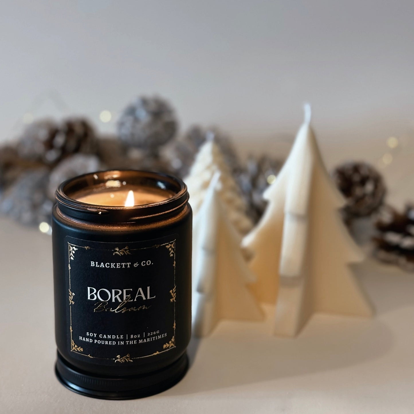 SMALL TREE-SHAPED CANDLE (unscented)