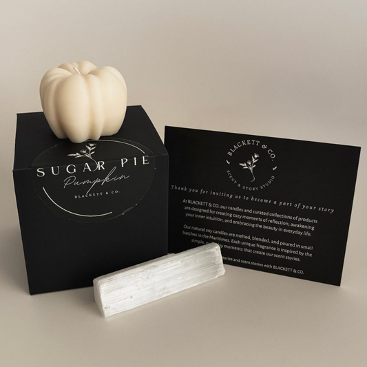 SUGAR PIE PUMPKIN & SELENITE SET