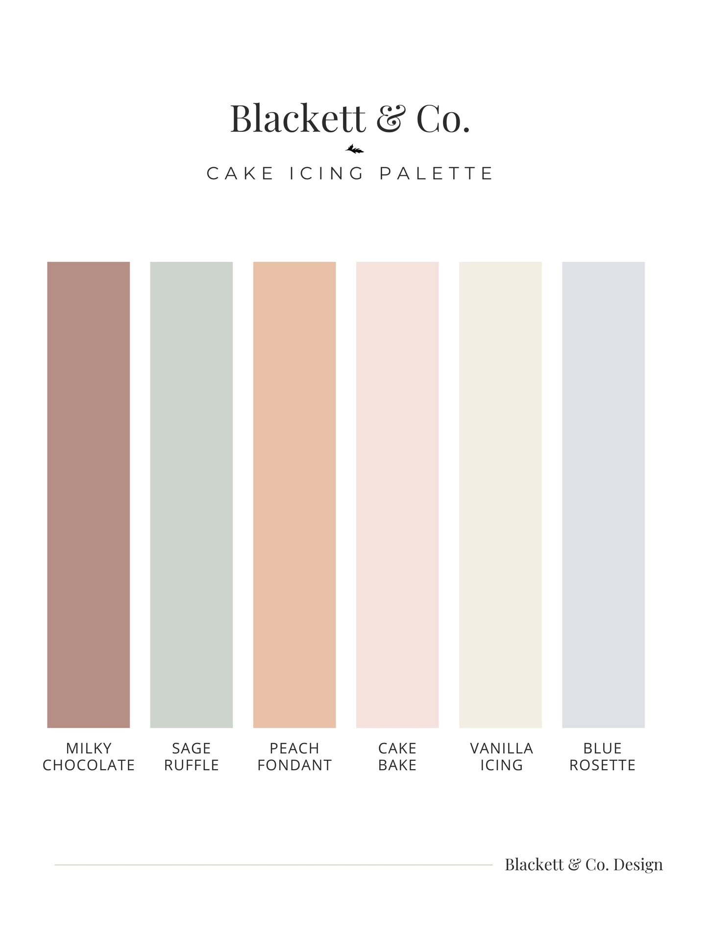 Cake Icing Colour Palette