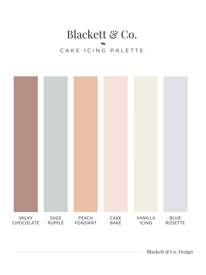 Cake Icing Colour Palette