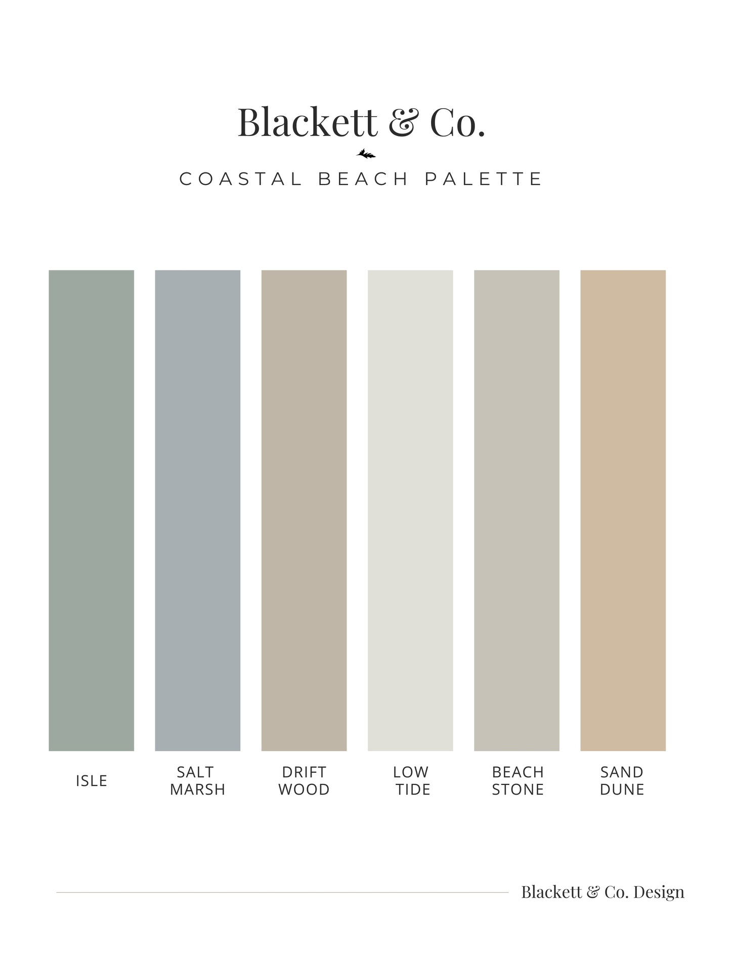 Coastal Beach Colour Palette