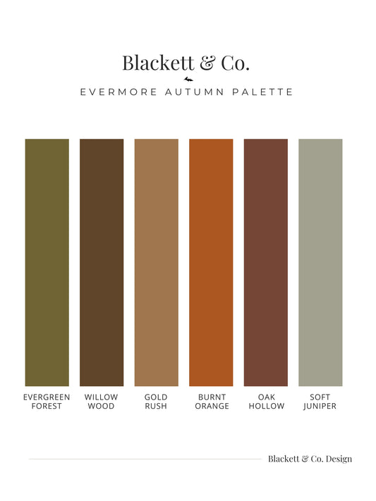 Evermore Autumn Colour Palette