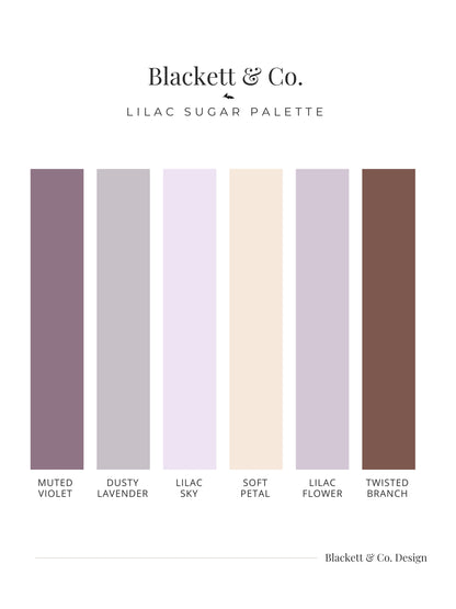 Lilac Sugar Colour Palette