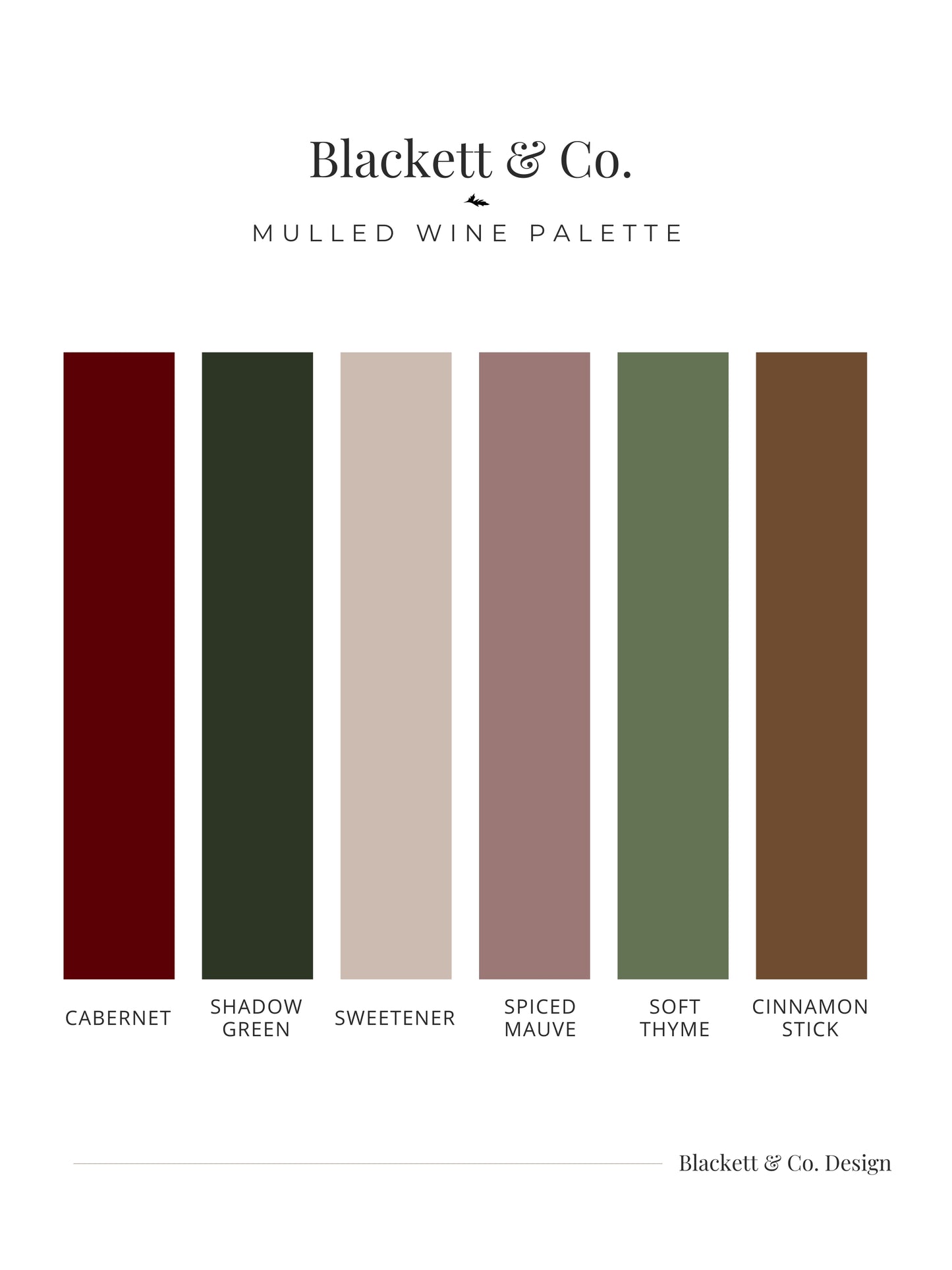 Mulled Wine Colour Palette
