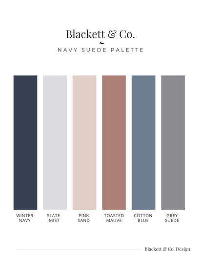 Navy Suede Colour Palette
