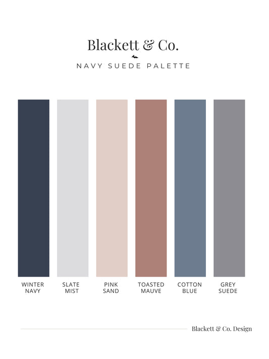 Navy Suede Colour Palette