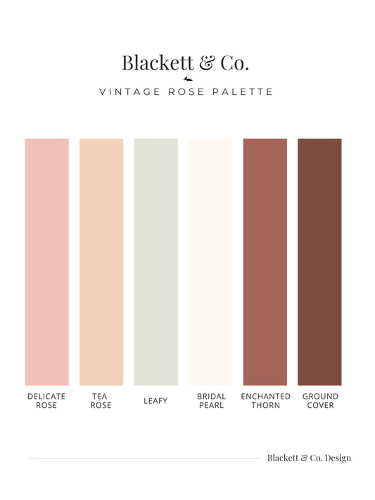 Vintage Rose Colour Palette