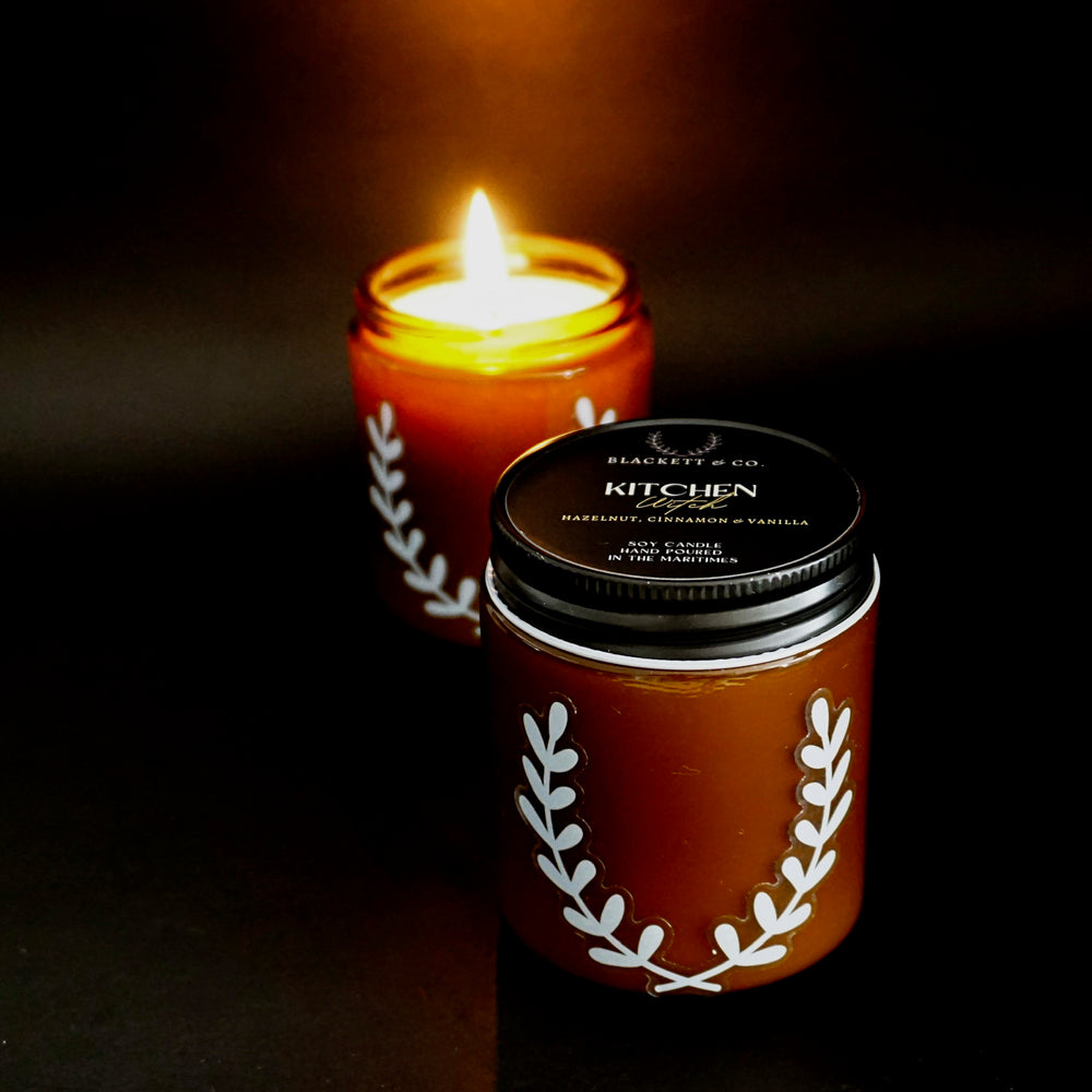Kitchen Witch soy candle, Blackett & Co. soy candles handmade in Halifax, Nova Scotia