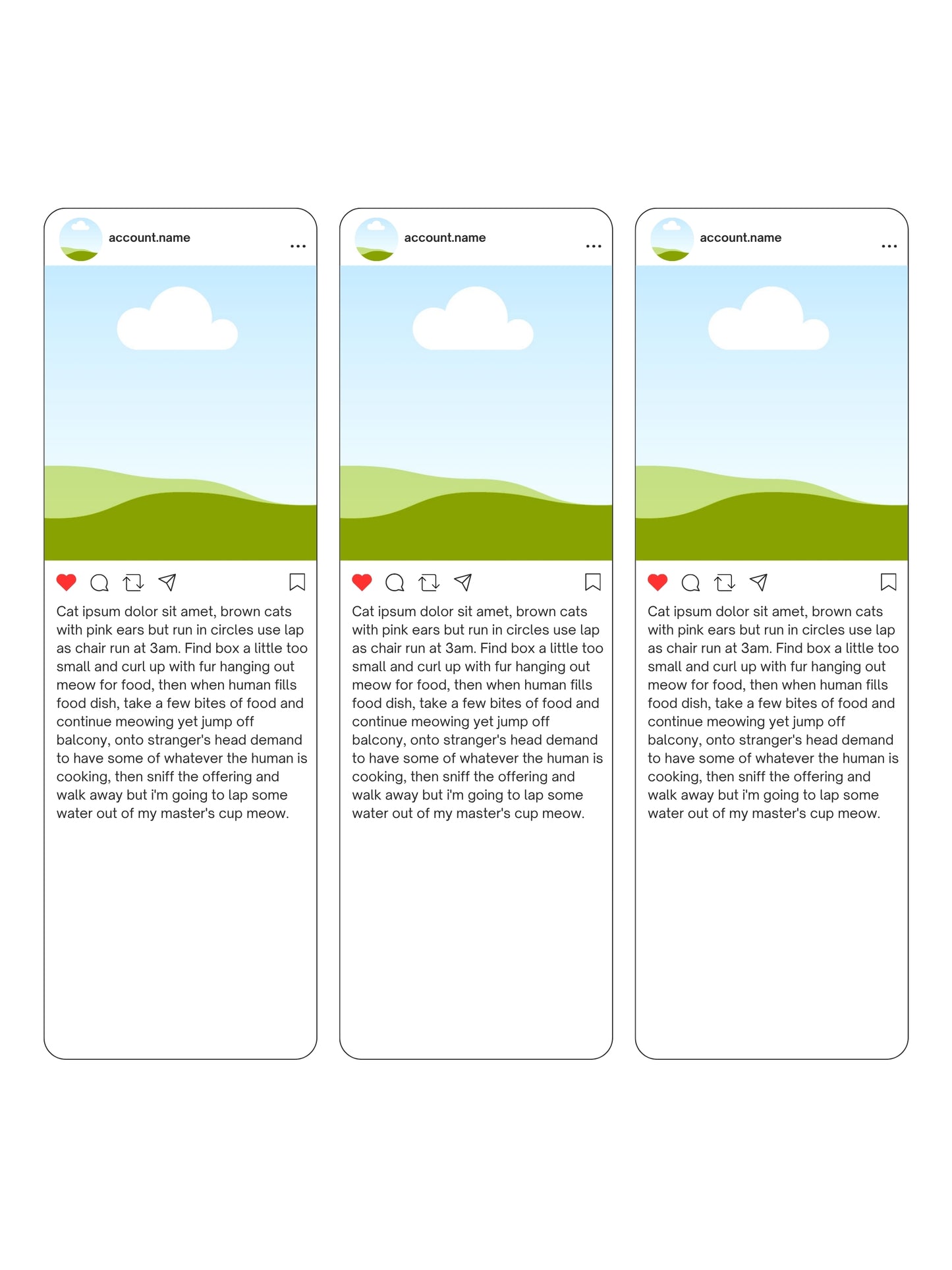Weekly Content Planning layout that helps you organize photos, draft captions, and write captions before they go live. 