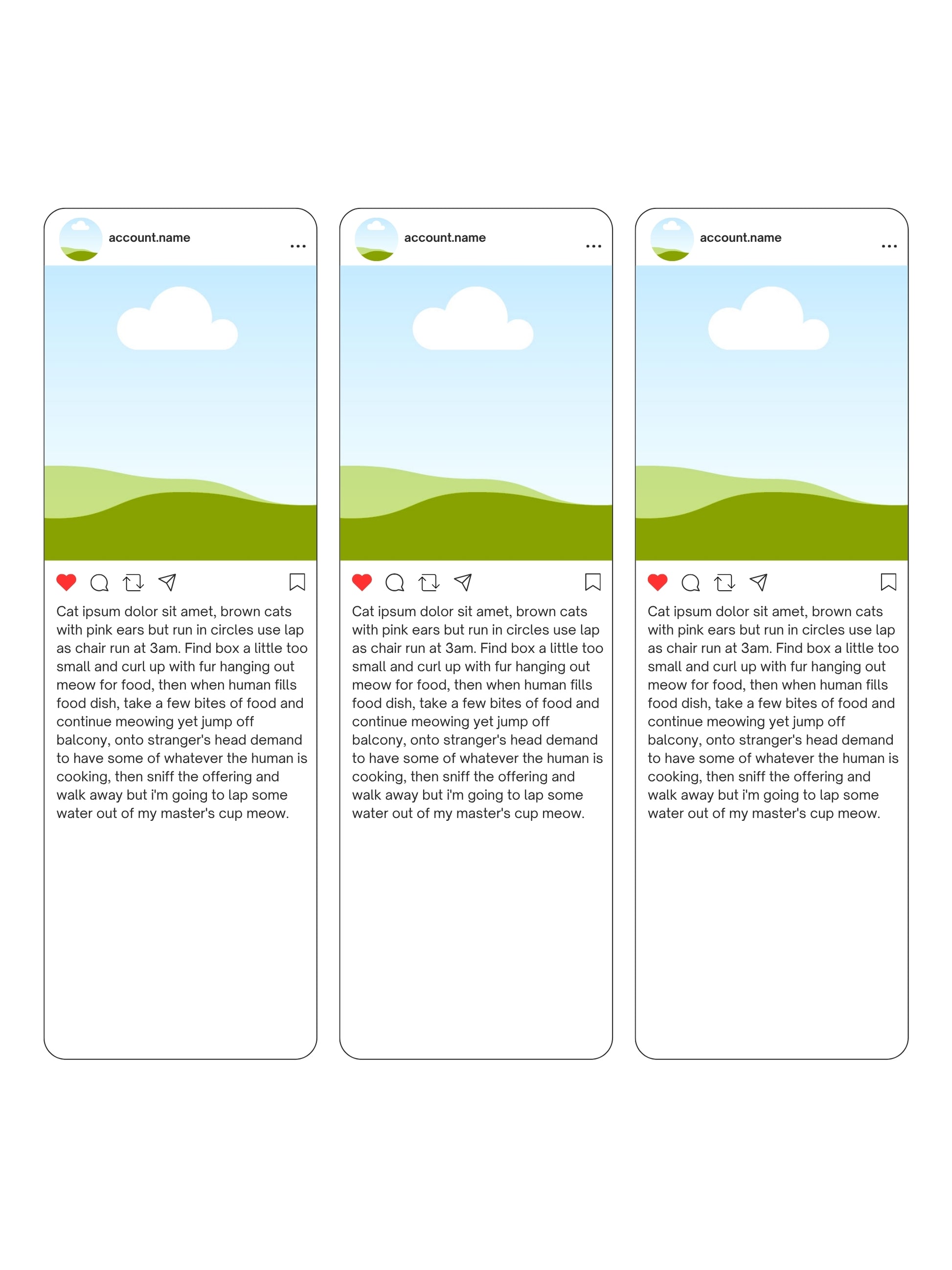 Weekly Content Planning layout that helps you organize photos, draft captions, and write captions before they go live. 