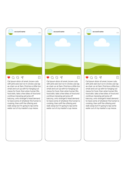 Weekly Content Planning layout that helps you organize photos, draft captions, and write captions before they go live. 
