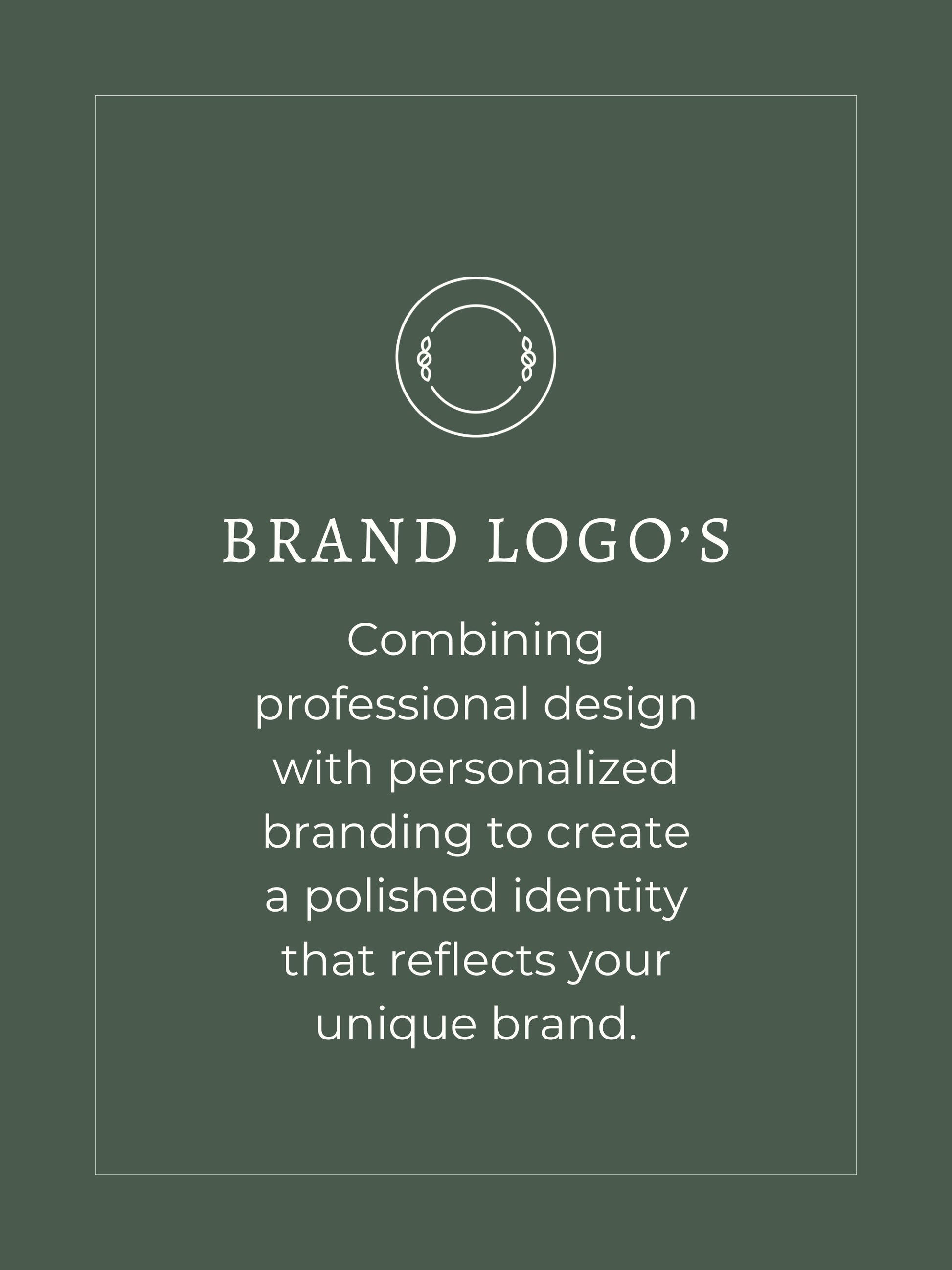 Combining professional design with personalized branding to create a polished identity that reflects your unique brand.