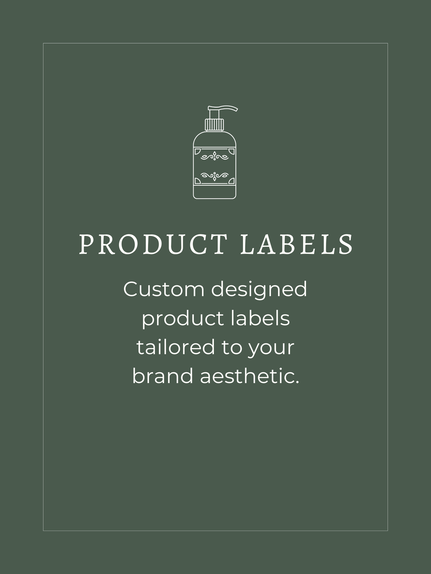 Product Labels, custom designed product labels tailored to your brand aesthetic.