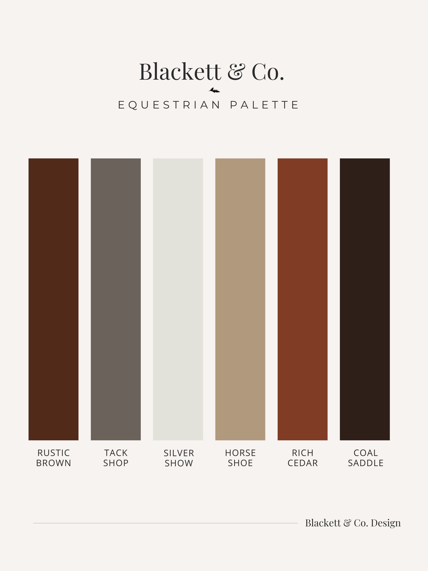 Equestrian Brand Colour Palette