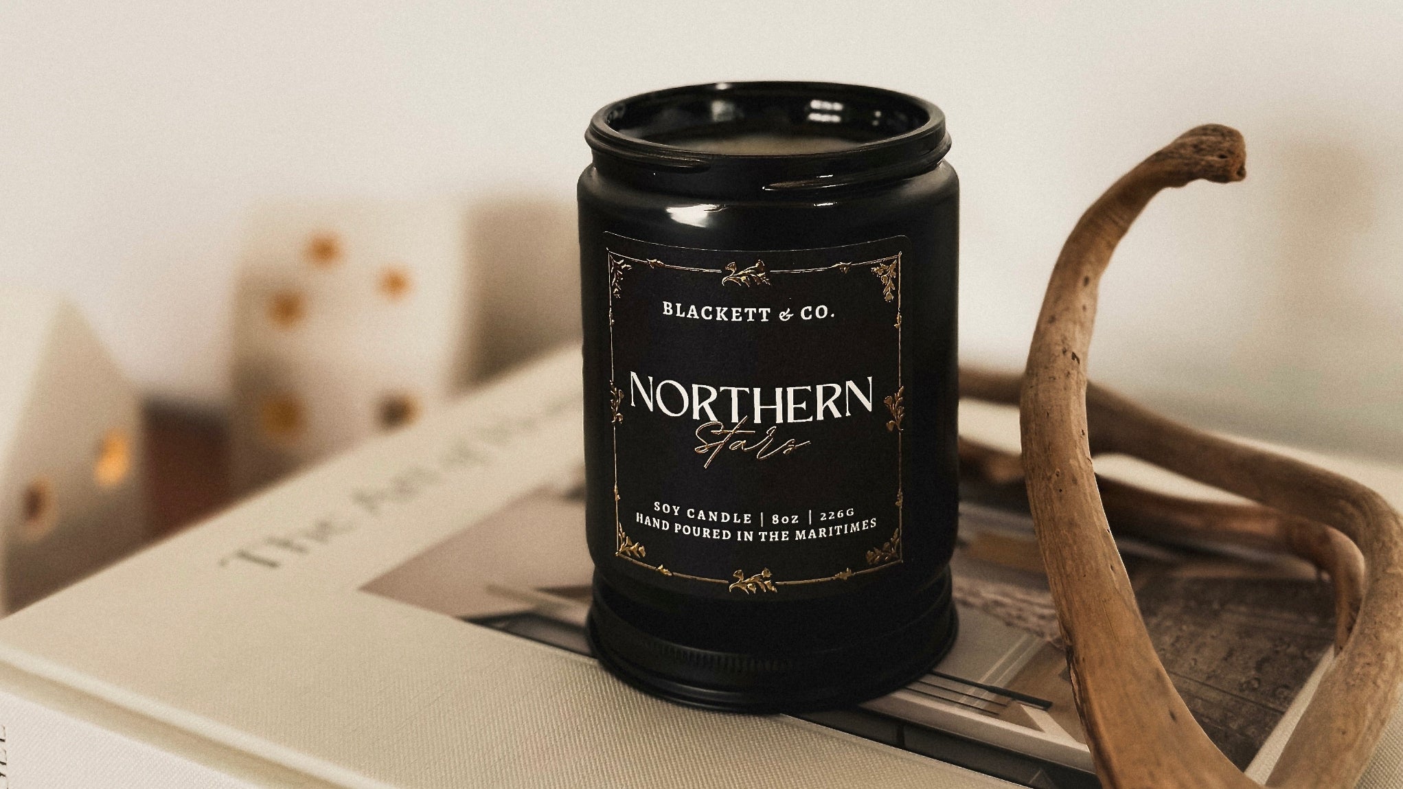 Northern Stars scented natural soy candle by Blackett & Co.