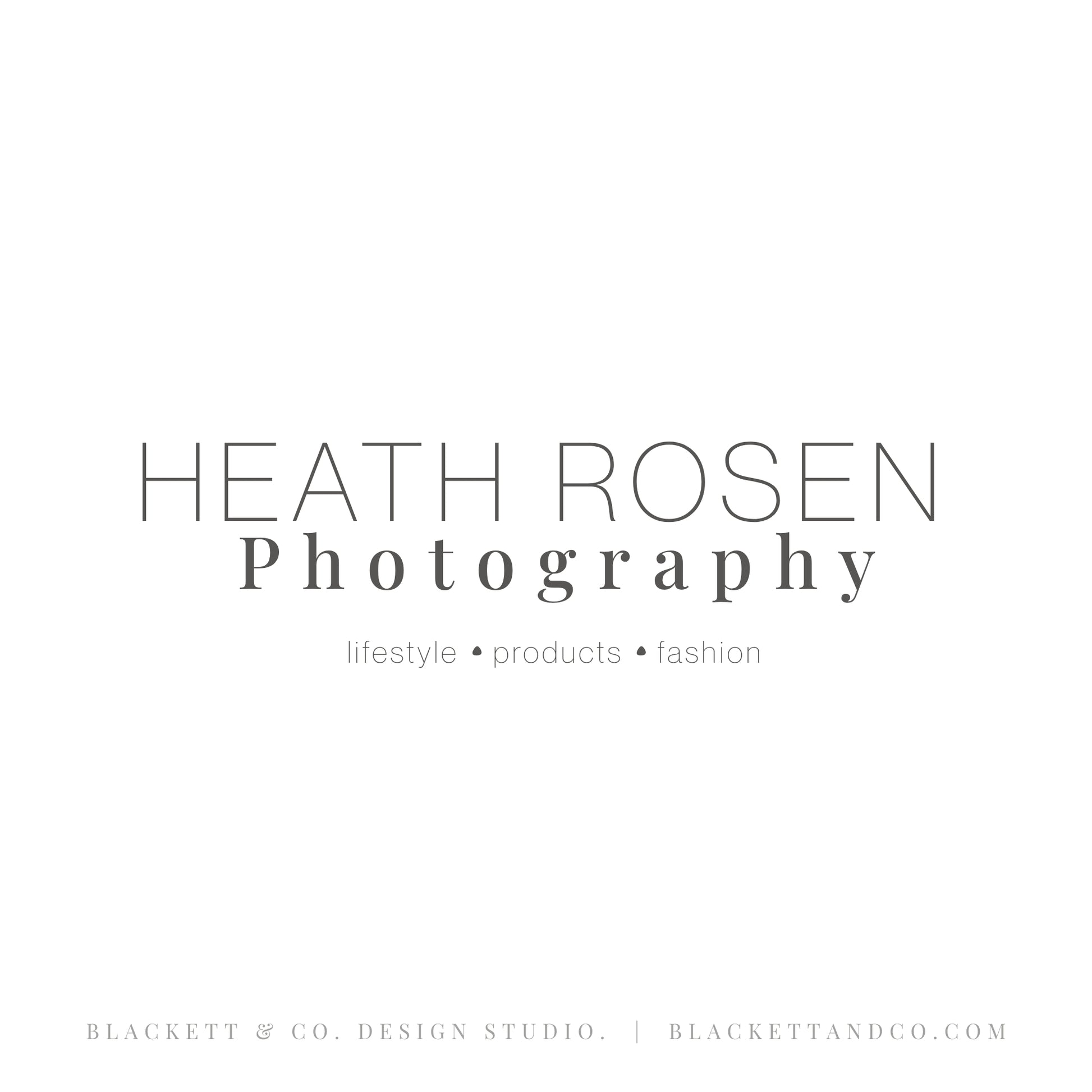 Photography brand logo minimalist featuring text.