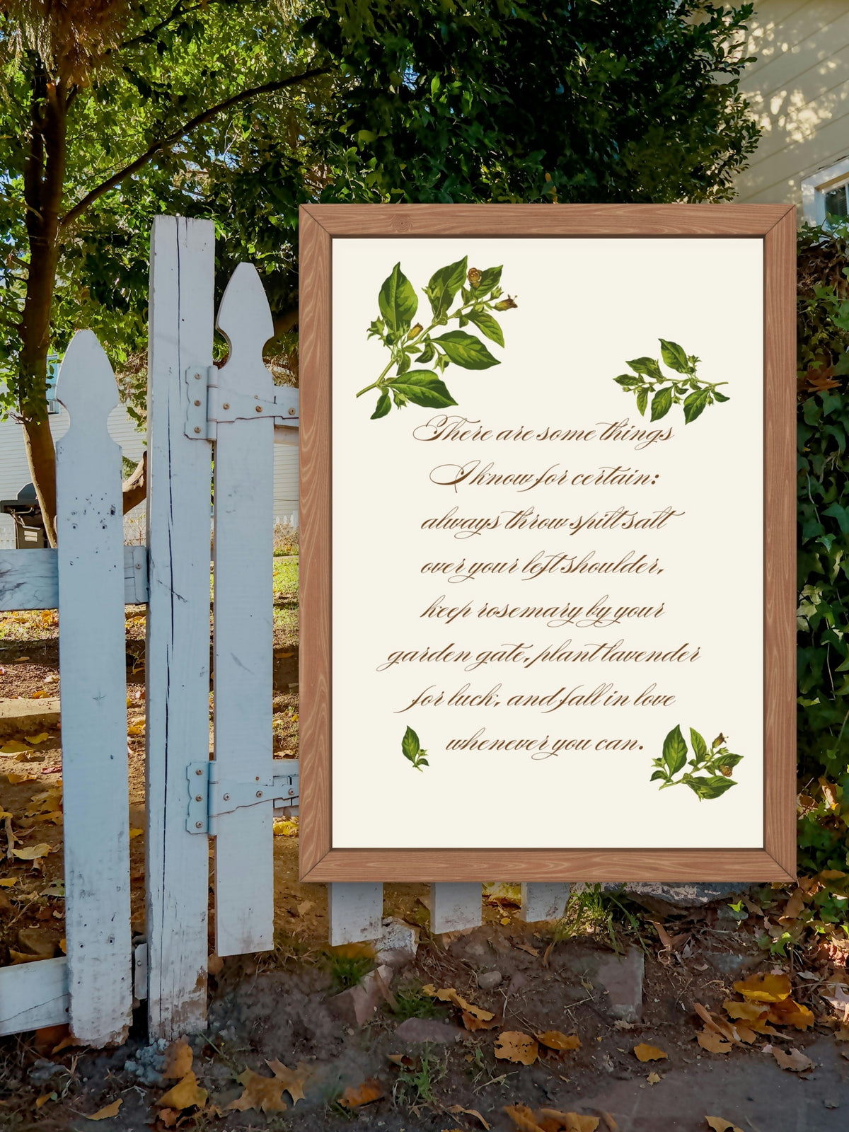 Witchy Belladonna Botanical Wall Art