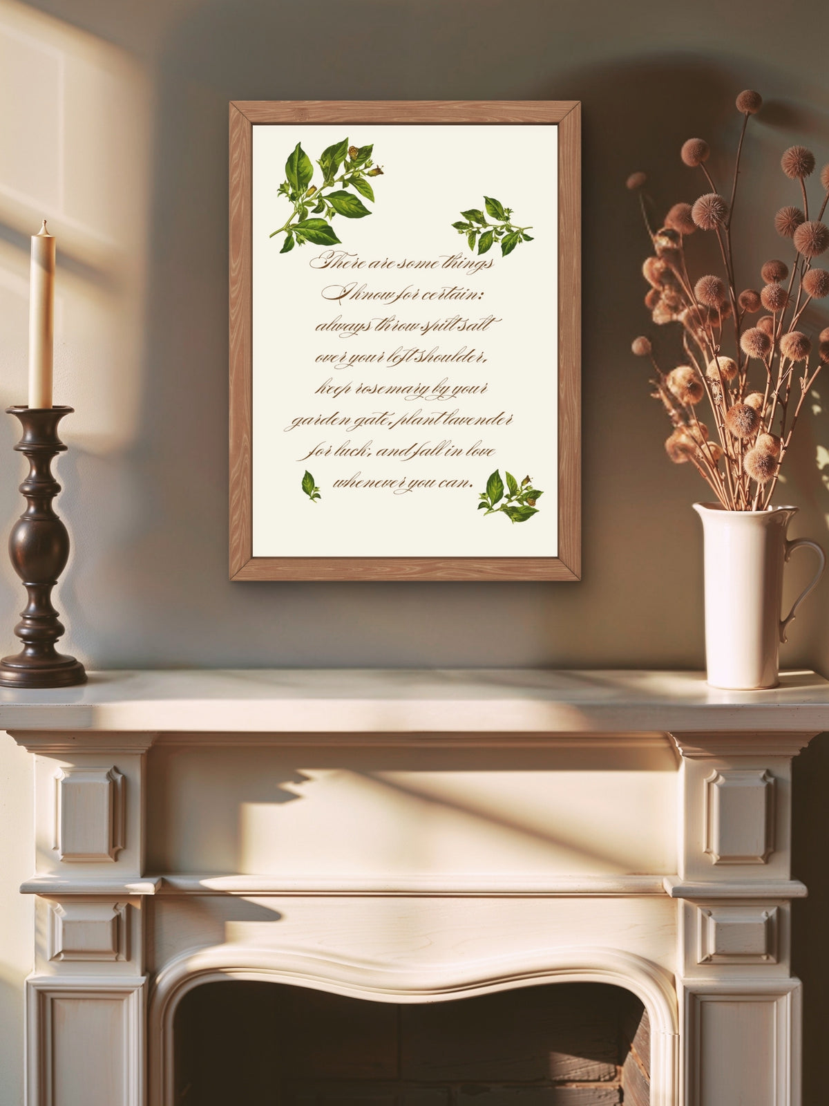 Witchy Belladonna Botanical Wall Art