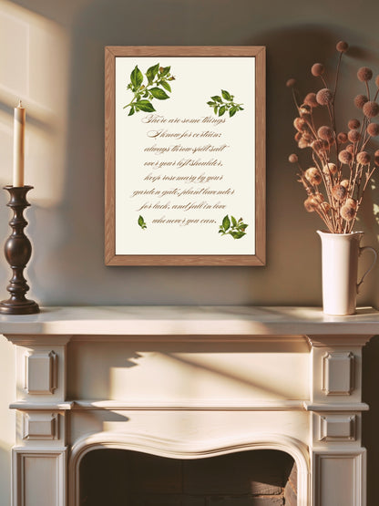 Witchy Belladonna Botanical Wall Art