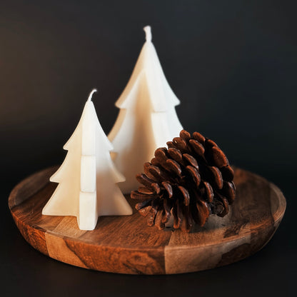 SMALL TREE-SHAPED CANDLE (unscented)