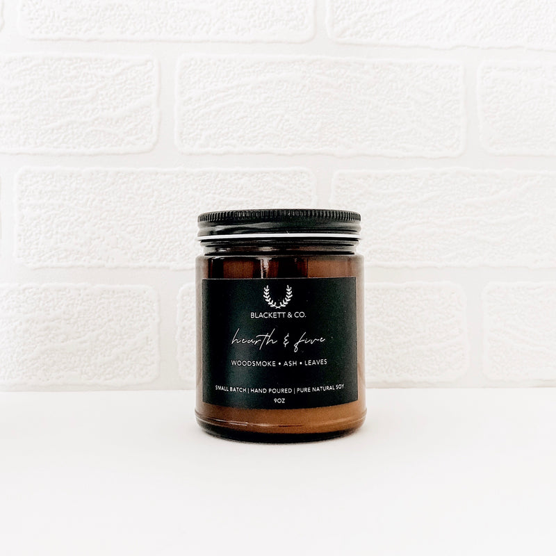 Hearth & Fire natural soy candle